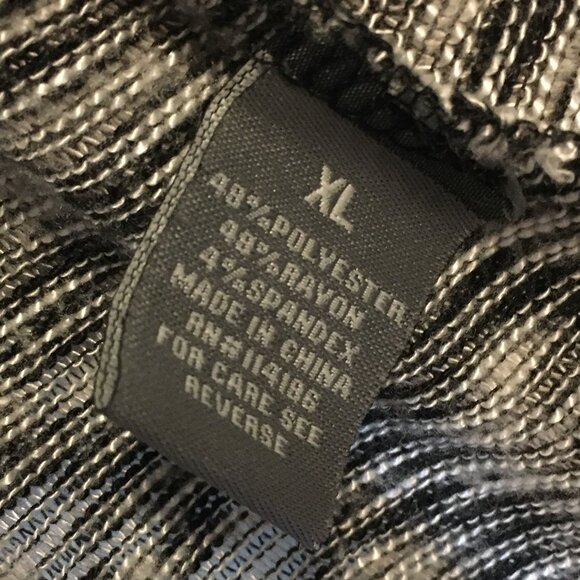 Marled Monochrome Handkerchief Hem Open Cardigan - Picture 10 of 13